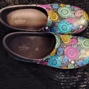 Colorful Crocs Comfort Clogs